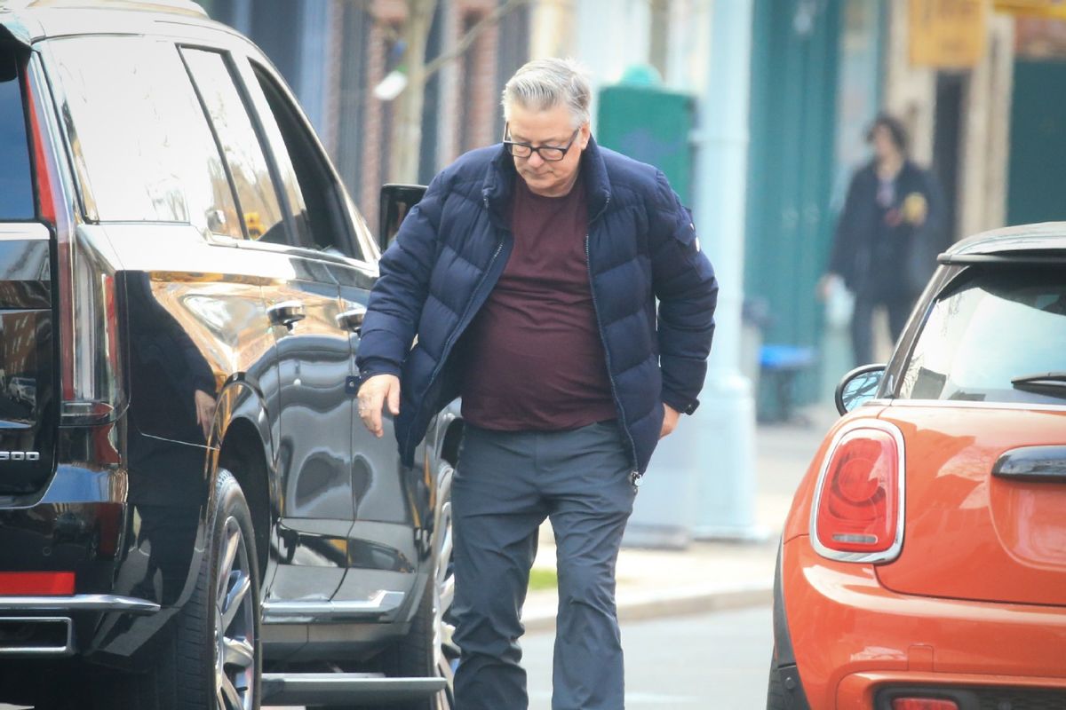 Alec Baldwin is seen out running errands on February 27, 2024 in New York, New York. (MEGA/GC Images/Getty)