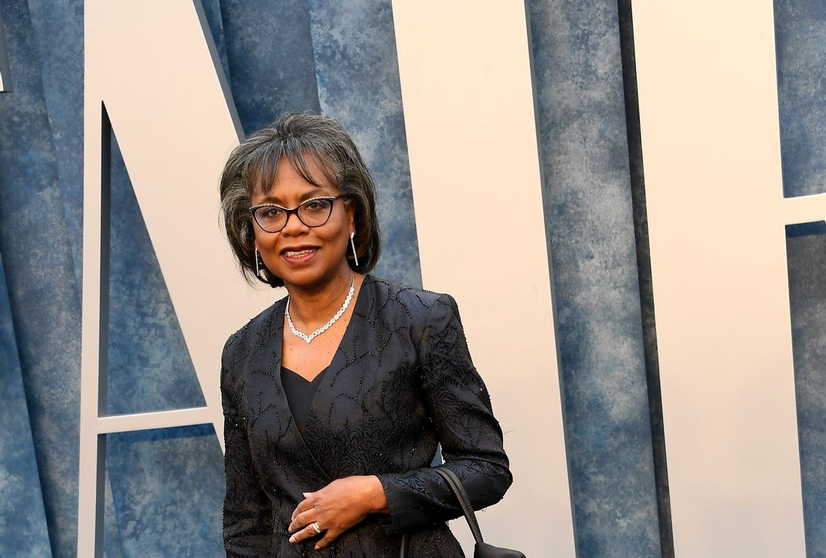 Anita Hill arrives at the Vanity Fair Oscar Party Hosted By Radhika Jones at Wallis Annenberg Center for the Performing Arts on March 12, 2023 in Beverly Hills, California (Steve Granitz/FilmMagic)