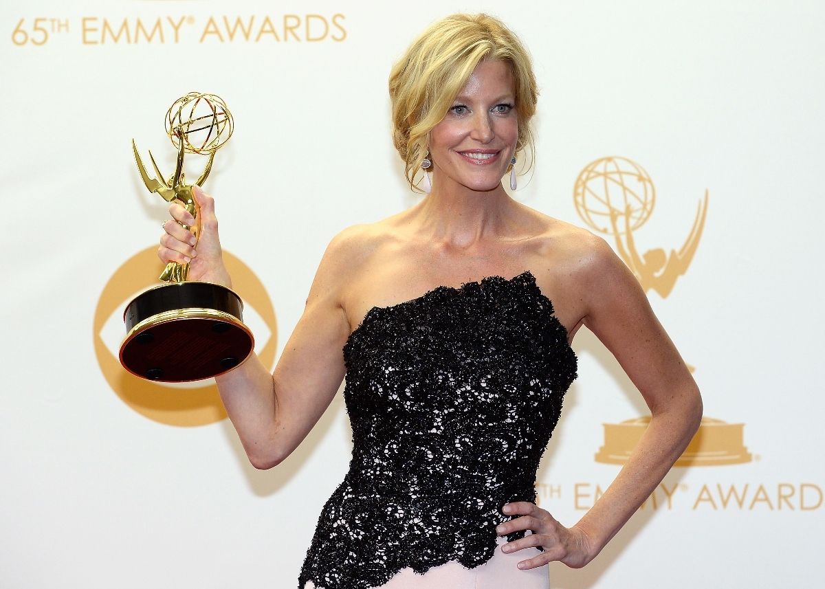 Actress Anna Gunn, winner of outstanding supporting actress in a drama series award for "Breaking Bad," poses in the press room during the 65th Annual Primetime Emmy Awards held at Nokia Theatre L.A. Live on September 22, 2013 in Los Angeles, California (Kevork Djansezian/Getty Images)