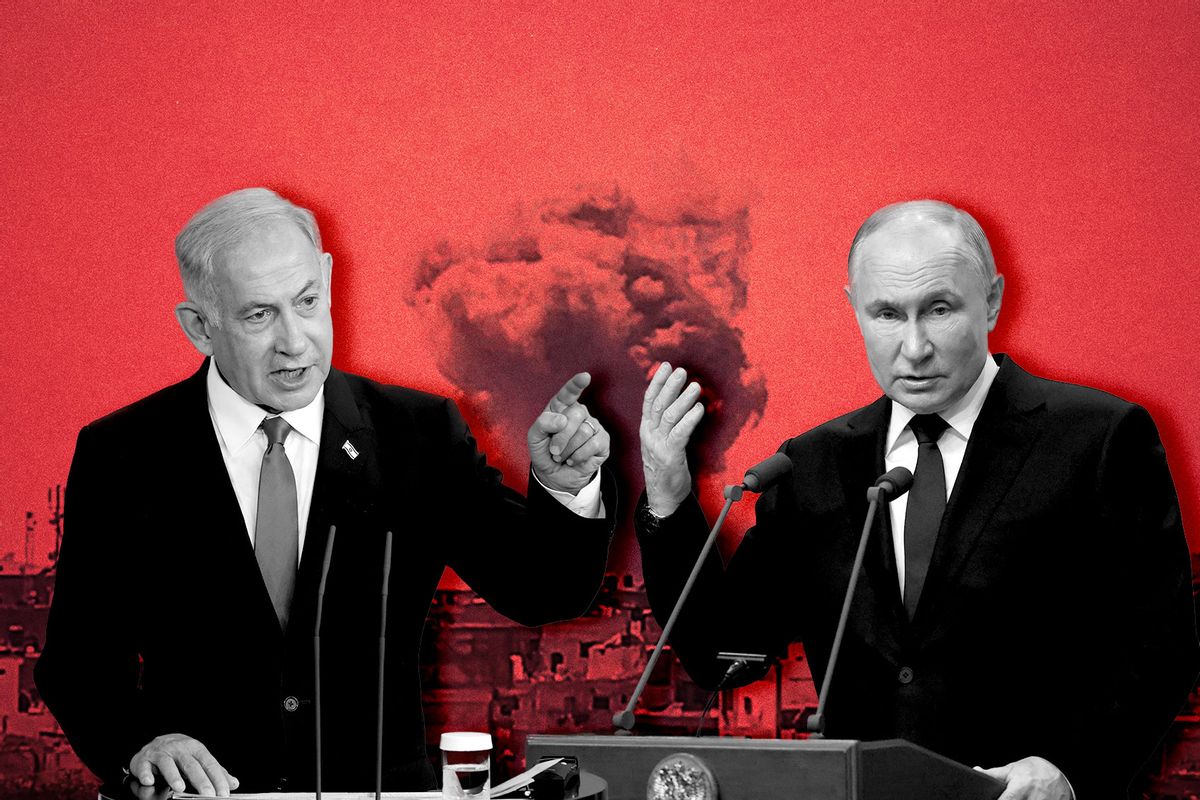 Benjamin Netanyahu and Vladimir Putin (Photo illustration by Salon/Getty Images)