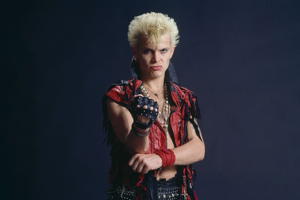 Portrait of Billy Idol at a hotel in Tokyo, Japan, 1984. (Koh Hasebe/Shinko Music/Getty Images)