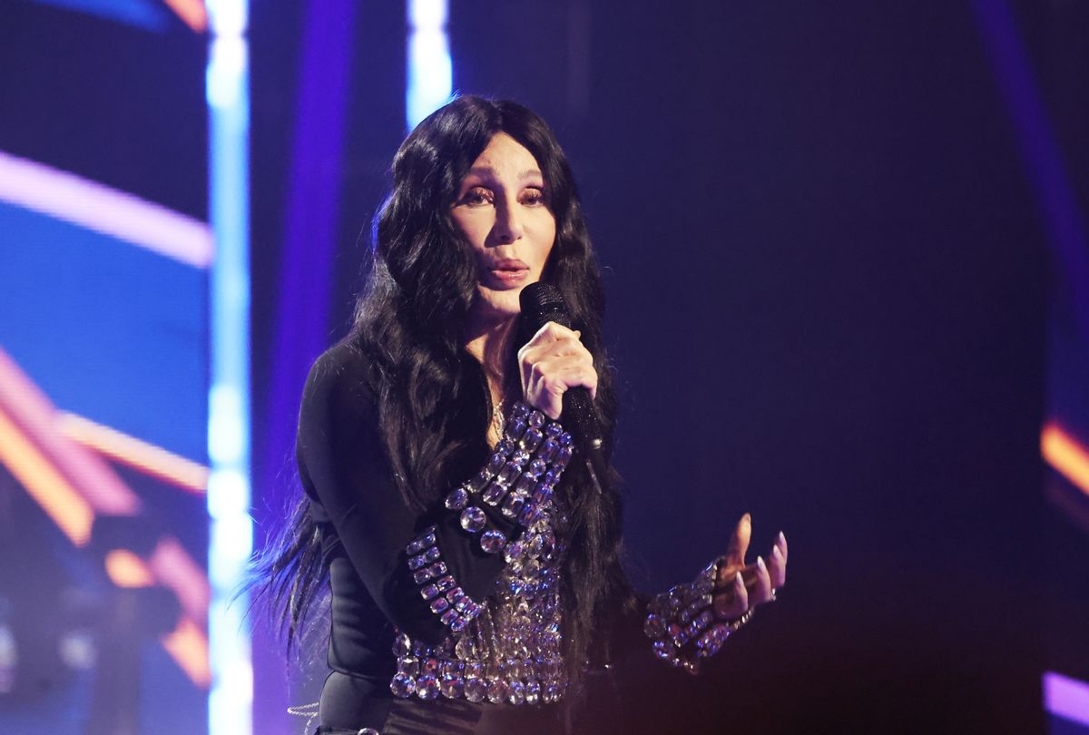 Cher performs onstage during the 2024 iHeartRadio Music Awards at Dolby Theatre on April 01, 2024 in Hollywood, California (Amy Sussman/Getty Images)
