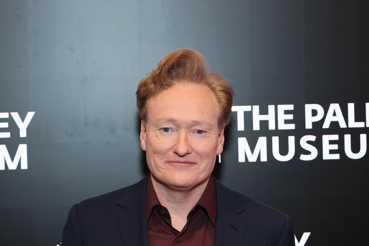 Conan O'Brien attends the PaleyLive - Globetrotting & Podcasting: Conan O'Brien's Life After Late-Night TV event at The Paley Museum on April 11, 2024 in New York City. (Dia Dipasupil/Getty Images)