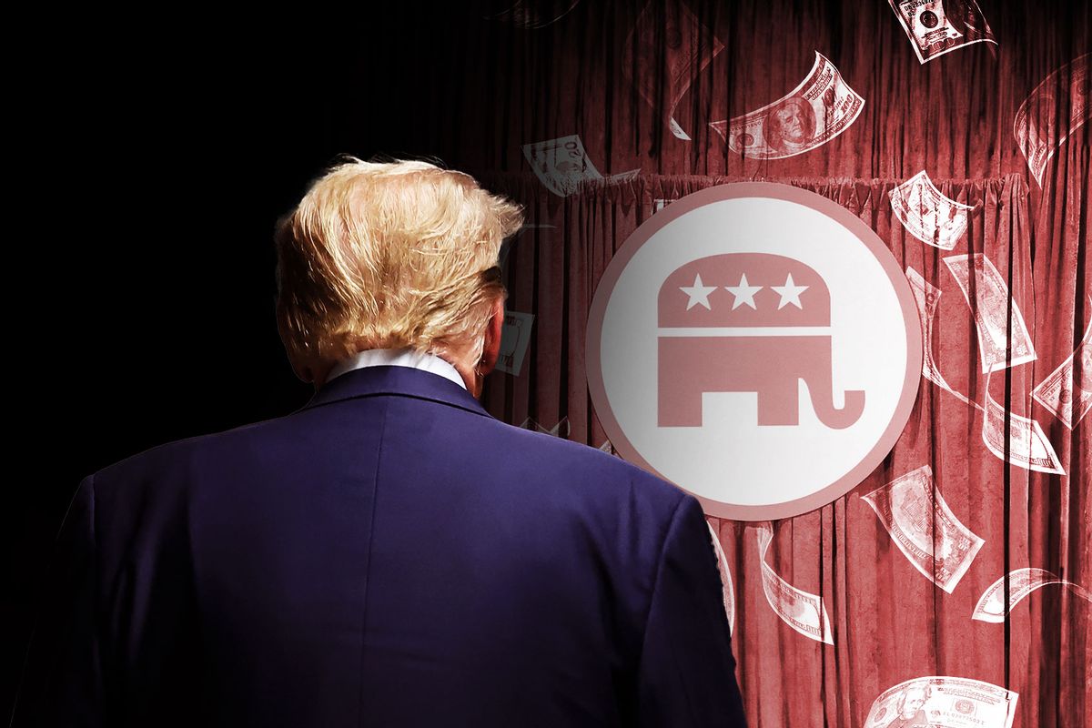 Donald Trump | RNC logo (Photo illustration by Salon/Getty Images)