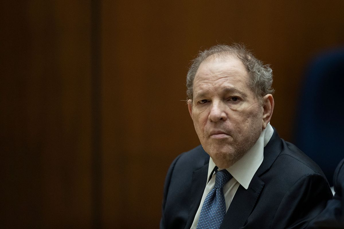 Former film producer Harvey Weinstein appears in court at the Clara Shortridge Foltz Criminal Justice Center on October 4, 2022 in Los Angeles, California. (Etienne Laurent-Pool/Getty Images)