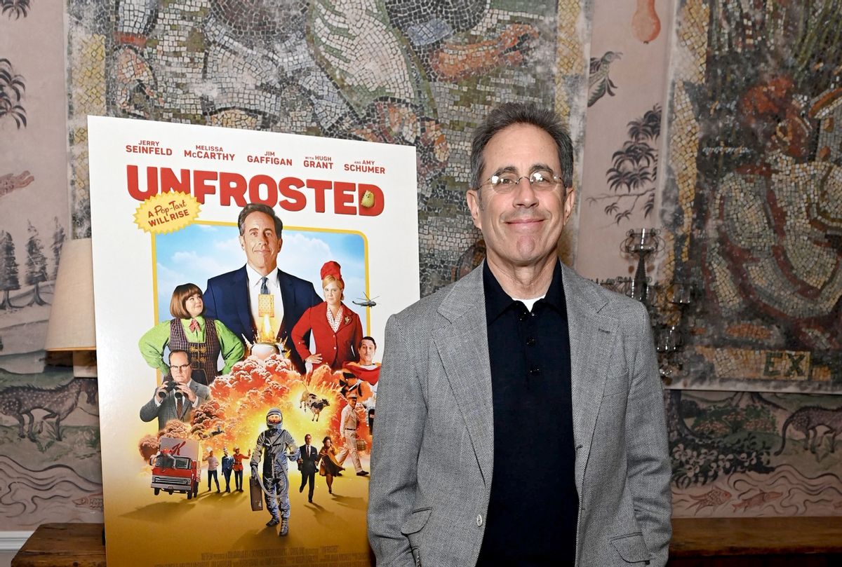 Jerry Seinfeld attends the UNFROSTED NY Friends & Family screening at The Whitby Hotel on April 25, 2024 in New York City (Dave Kotinsky/Getty Images for Netflix)
