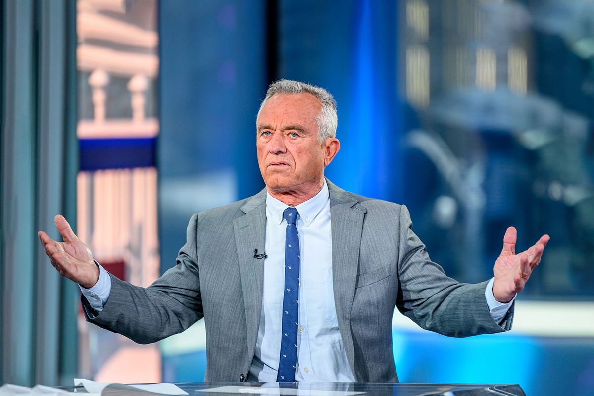Presidential candidate Robert F. Kennedy Jr. visits "Fox & Friends" at Fox News Channel Studios on April 02, 2024 in New York City. (Roy Rochlin/Getty Images)