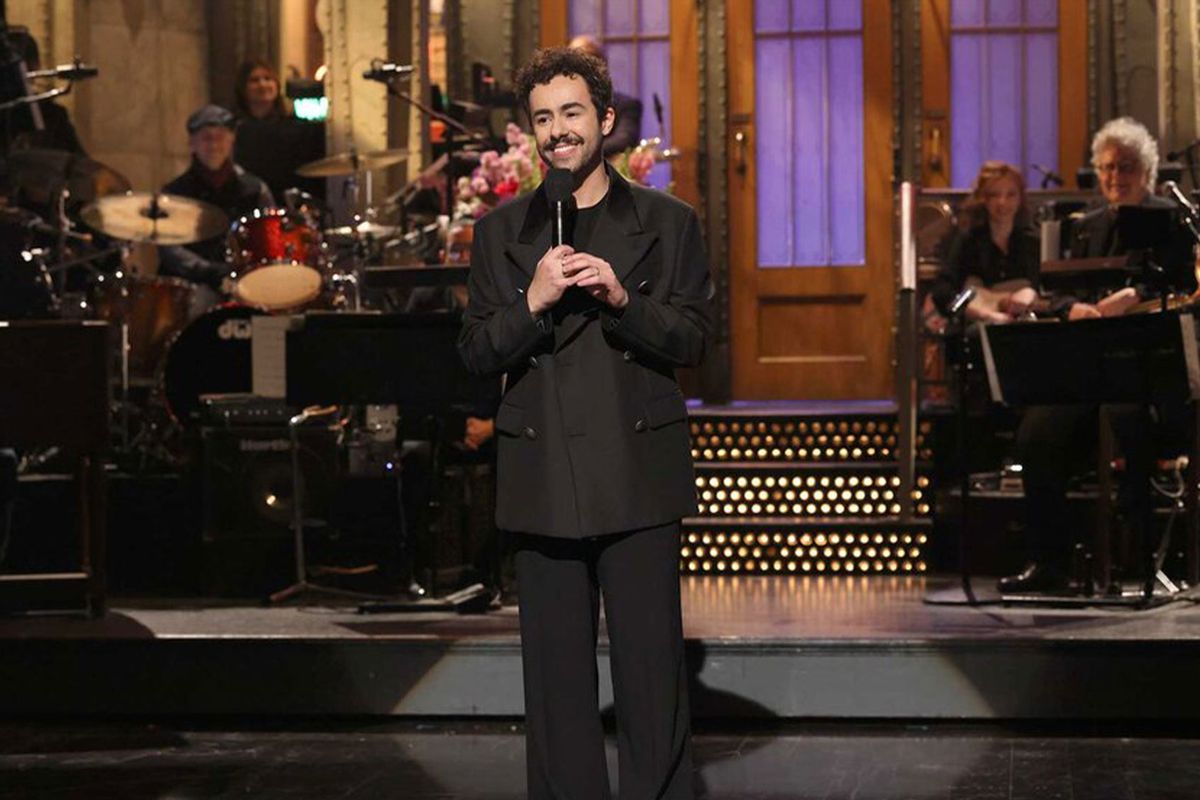 Ramy Youssef during the Monologue on Saturday Night Live, Saturday, March 30, 2024. (Will Heath/NBC)
