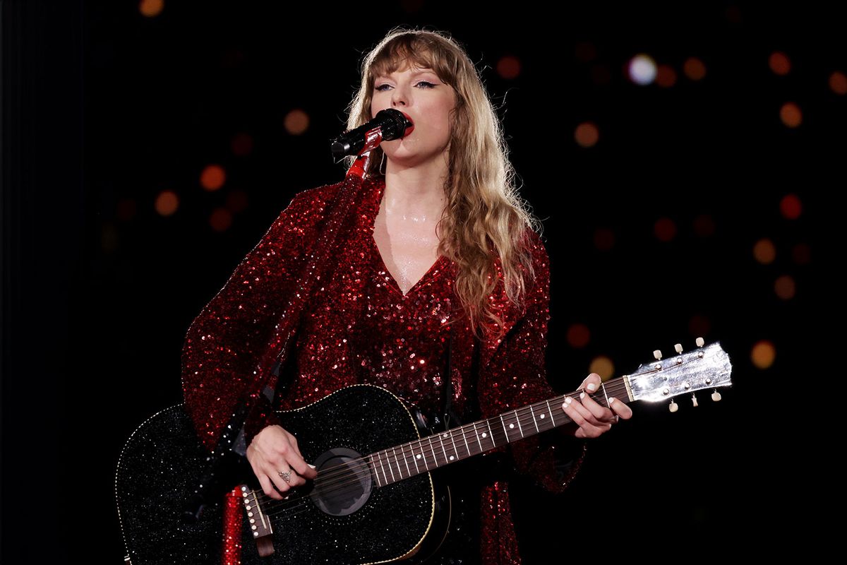 Taylor Swift performs during "Taylor Swift | The Eras Tour" at the National Stadium on March 02, 2024 in Singapore. (Ashok Kumar/TAS24/Getty Images for TAS Rights Management)