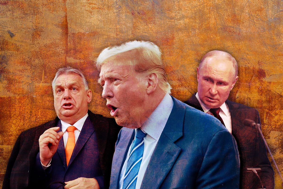 Viktor Orban, Donald Trump and Vladimir Putin (Photo illustration by Salon/Getty Images)