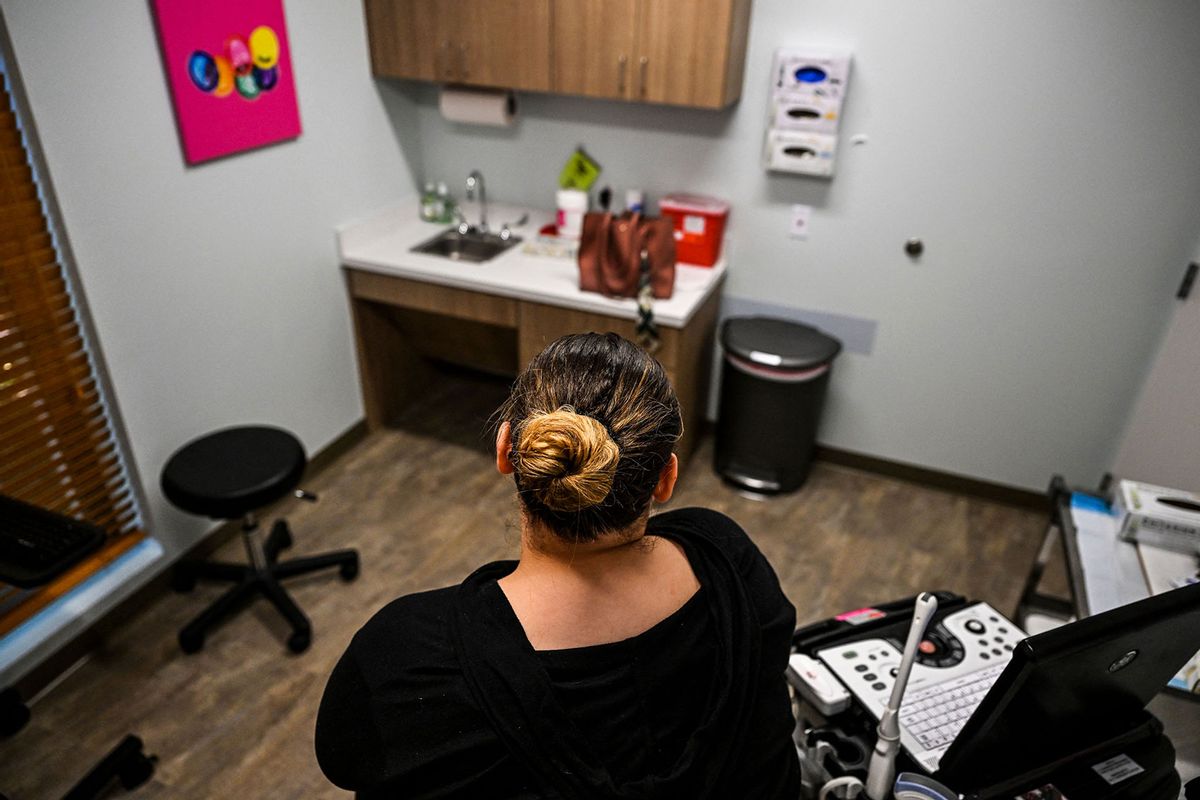 A patient waits to recieve an abortion at a Planned Parenthood Abortion Clinic in West Palm Beach, Florida, on July 14, 2022. (CHANDAN KHANNA/AFP via Getty Images)
