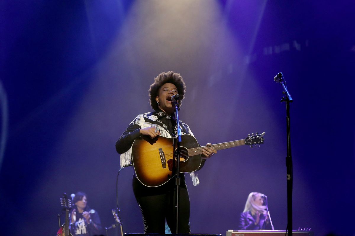 Amythyst Kiah performs onstage for Georgia On My Mind at Ryman Auditorium on May 10, 2022 in Nashville, Tennessee. (Danielle Del Valle/Getty Images)