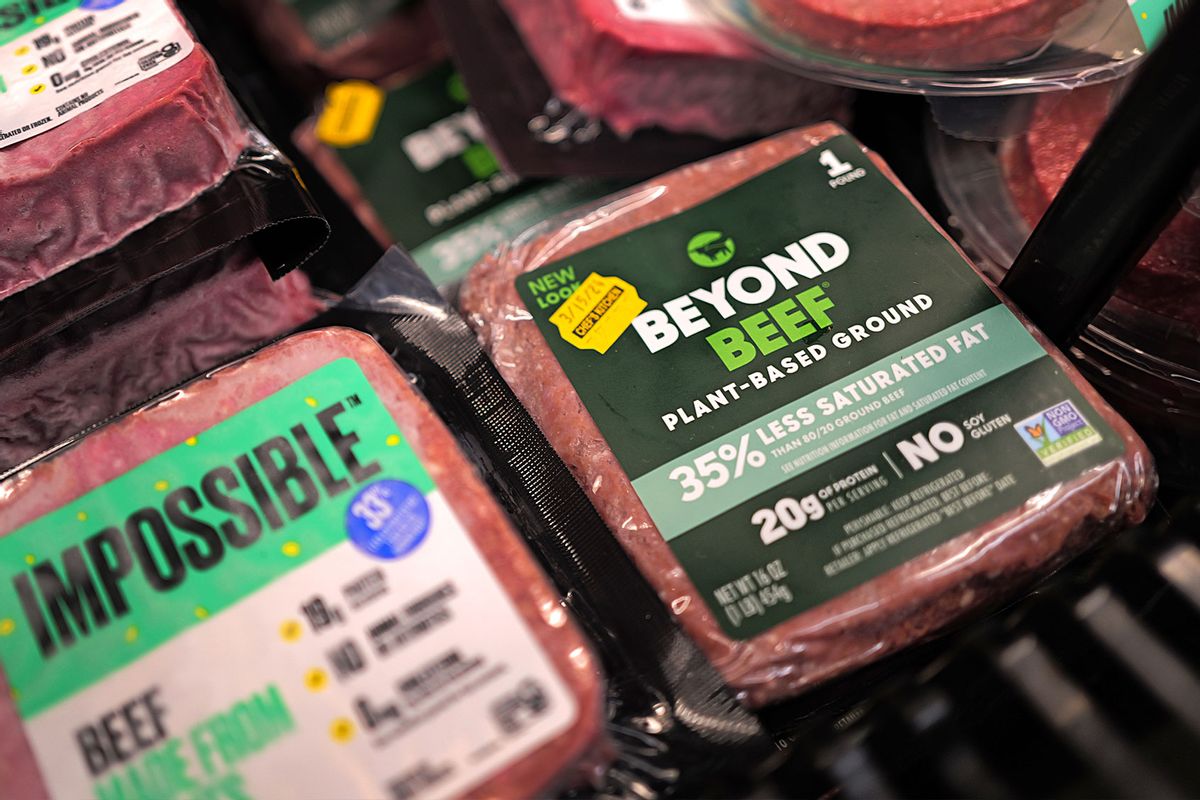 Beyond Meat products are offered for sale at a grocery store on February 29, 2024 in Chicago, Illinois. (Scott Olson/Getty Images)