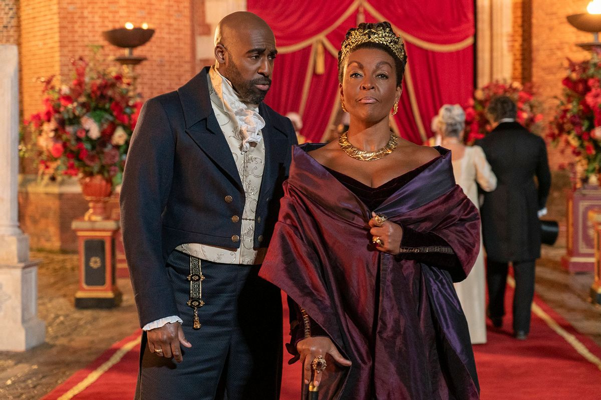 Daniel Francis as Lord Anderson and Adjoa Andoh as Lady Agatha Danbury in "Bridgerton" (Liam Daniel/Netflix)