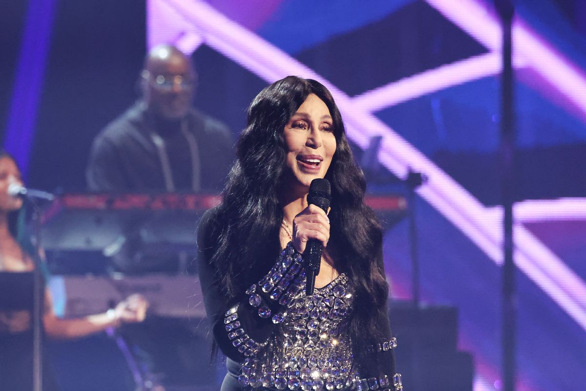 Cher performs onstage during the 2024 iHeartRadio Music Awards at Dolby Theatre on April 01, 2024 in Hollywood, California. (Amy Sussman/Getty Images)