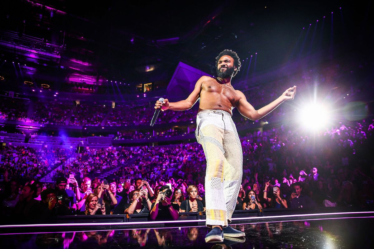 Childish Gambino performs onstage during the iHeartRadio Music Festival at T-Mobile Arena on September 21, 2018 in Las Vegas, Nevada. (Rich Fury/Getty Images for iHeartMedia)