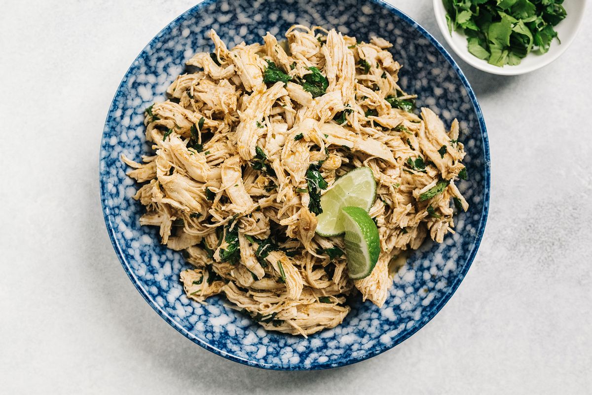 Cilantro lime shredded chicken meat (Getty Images/Cavan Images)
