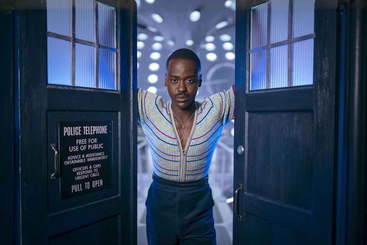 Ncuti Gatwa as The Doctor in "Doctor Who" (Bad Wolf/BBC Studios)