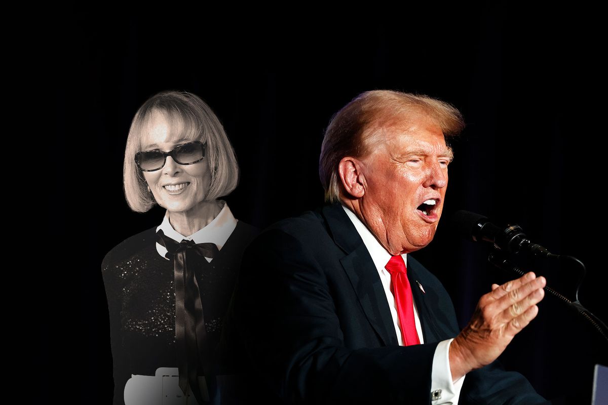 E. Jean Carroll and Donald Trump (Photo illustration by Salon/Getty Images)