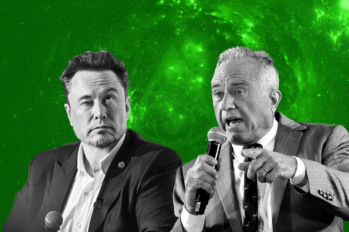 Elon Musk and Robert Kennedy Jr. (Photo illustration by Salon/Getty Images)