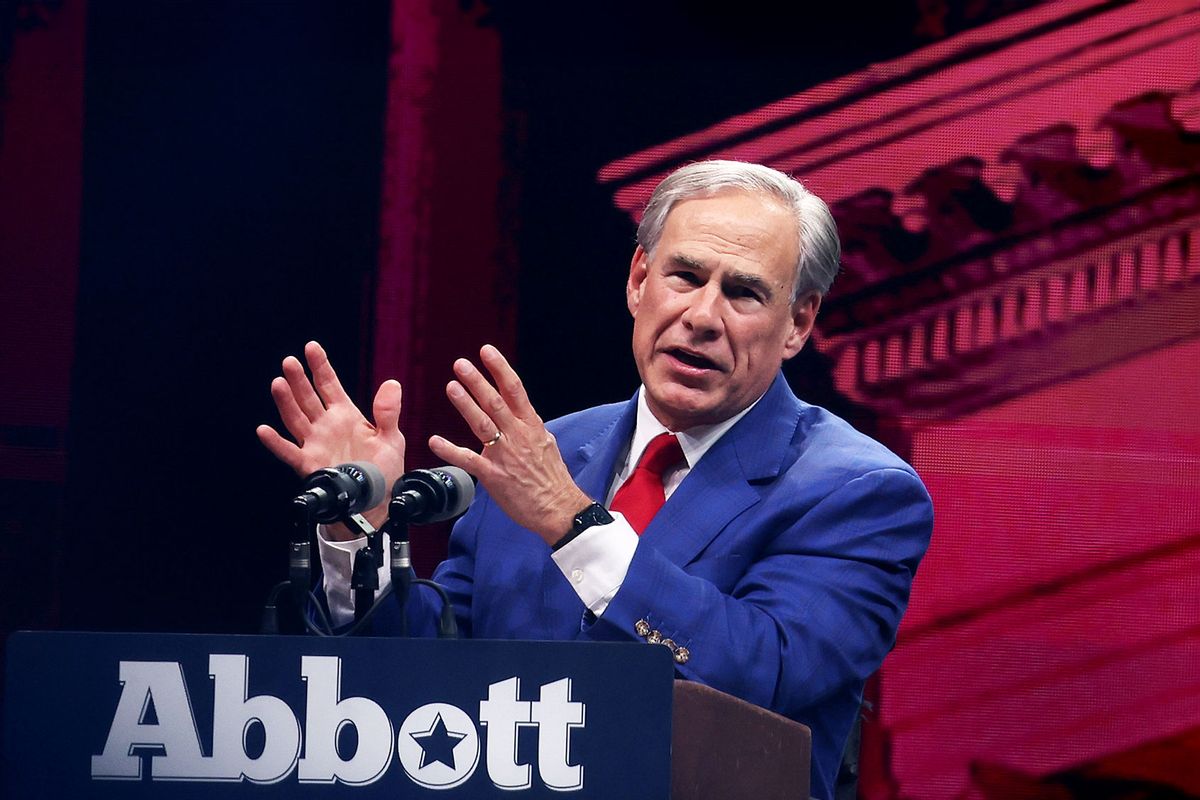 Texas Gov. Greg Abbott speaks during the NRA ILA Leadership Forum at the National Rifle Association (NRA) Annual Meeting & Exhibits at the Kay Bailey Hutchison Convention Center on May 18, 2024 in Dallas, Texas. (Justin Sullivan/Getty Images)