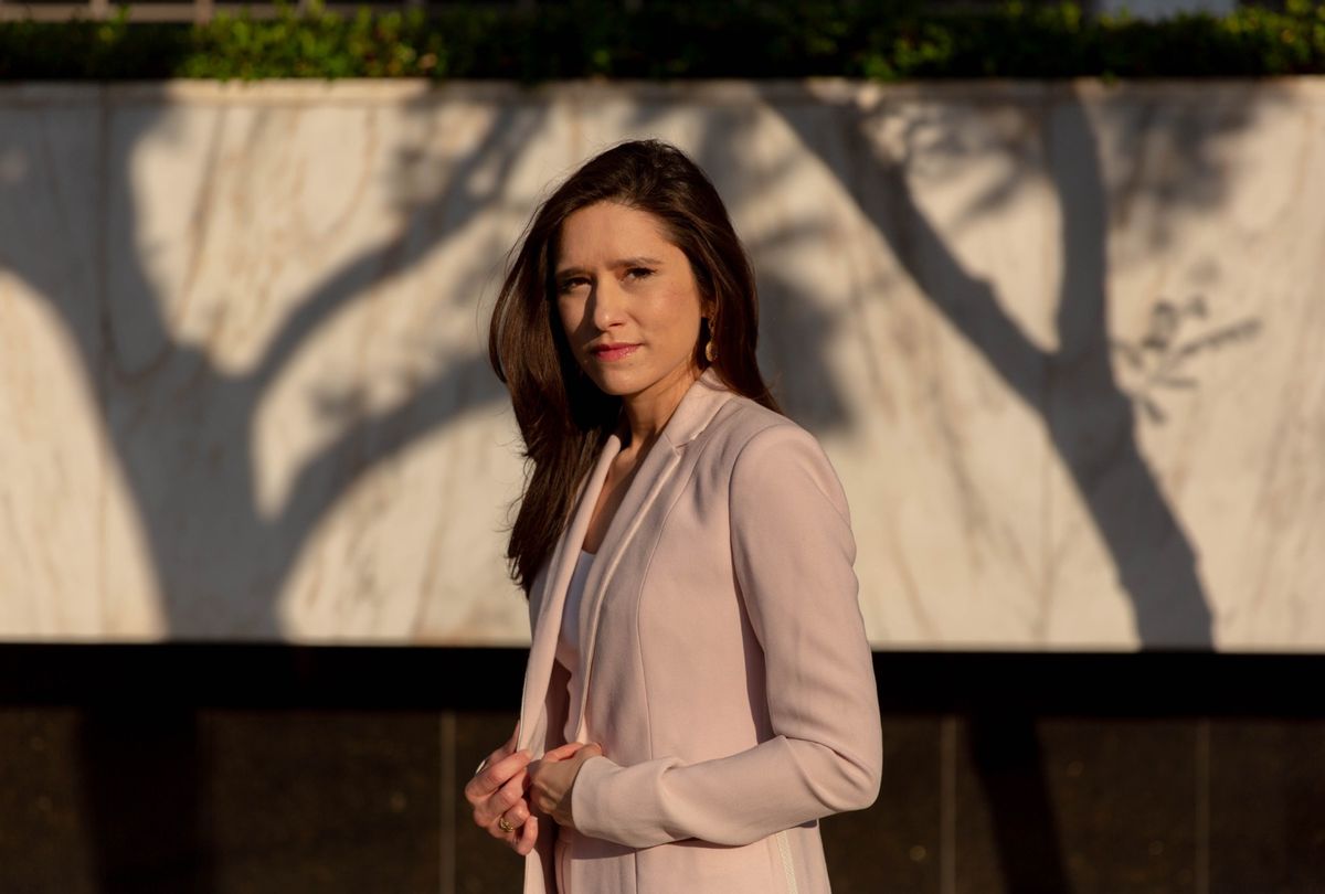 Jessica Denson on Tuesday, August 4, 2020 after the Trump campaign's former Hispanic outreach director filed effort in a class-action suit to void campaign's NDA contracts. (Allison Zaucha for The Washington Post via Getty Images)