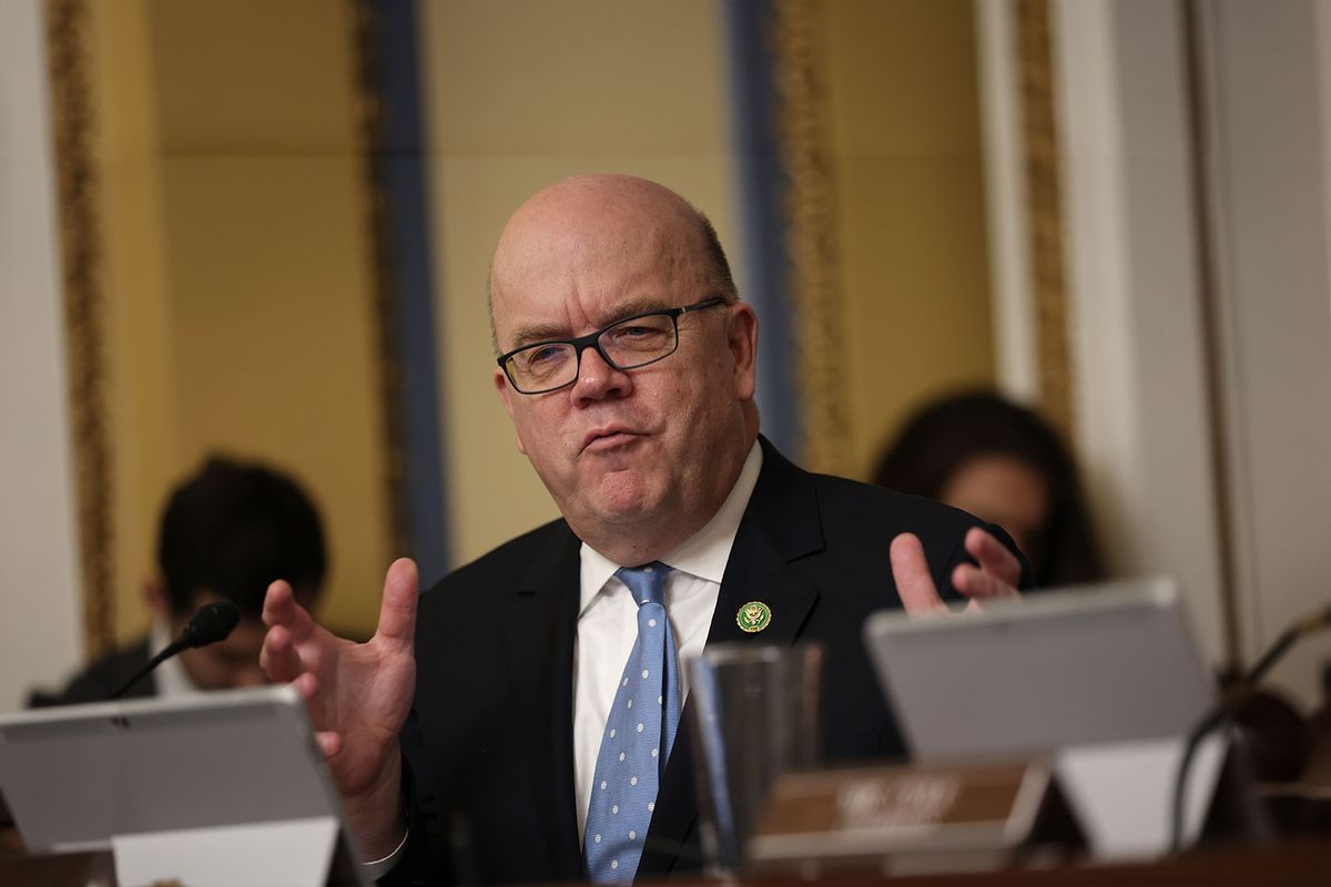 U.S. ranking member Rep. Jim McGovern (D-MA) speaks during a hearing before the House Committee on Rules January 31, 2023 in Washington, DC. (Alex Wong/Getty Images)