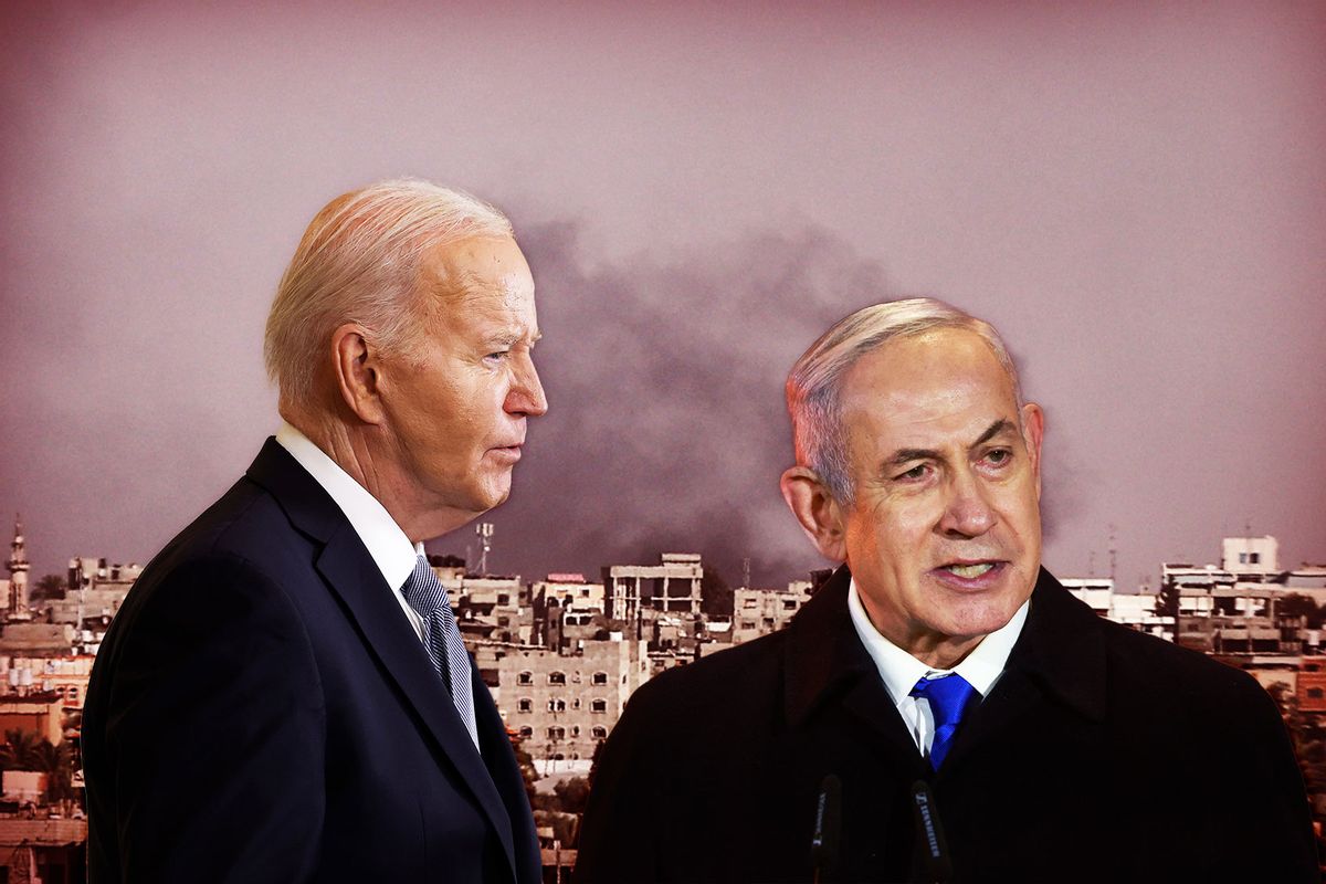 Joe Biden and Benjamin Netanyahu (Photo illustration by Salon/Getty Images)