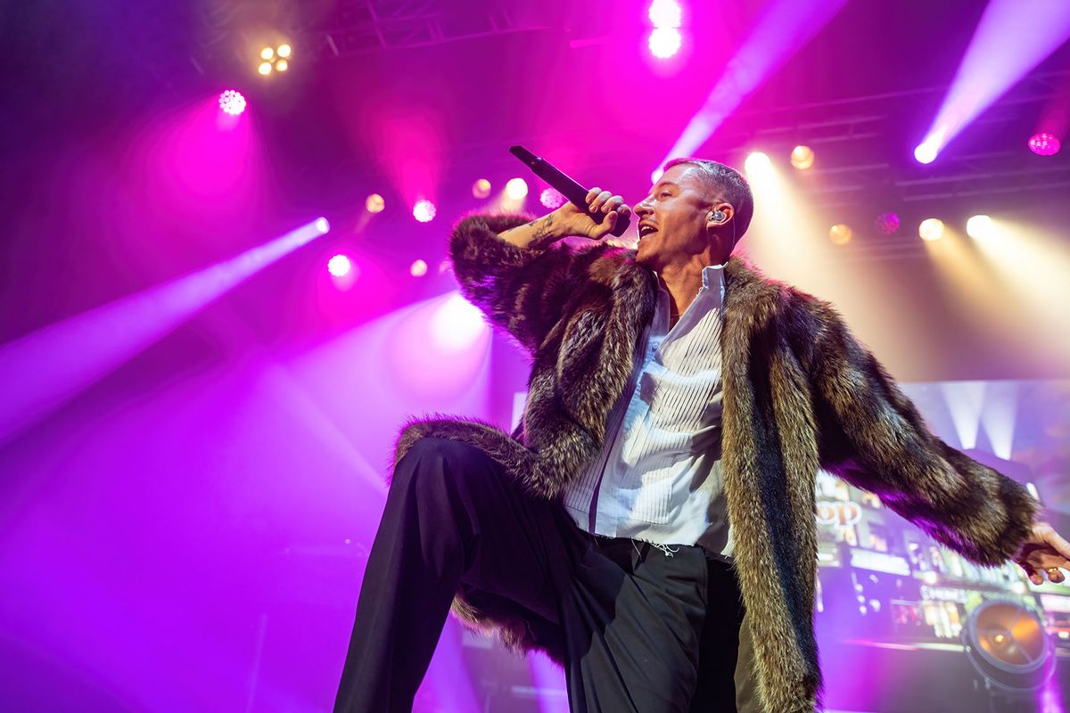 Macklemore performs on stage at Sentrum Scene on May 9, 2023 in Oslo, Norway. (Per Ole Hagen/Redferns/Getty Images)