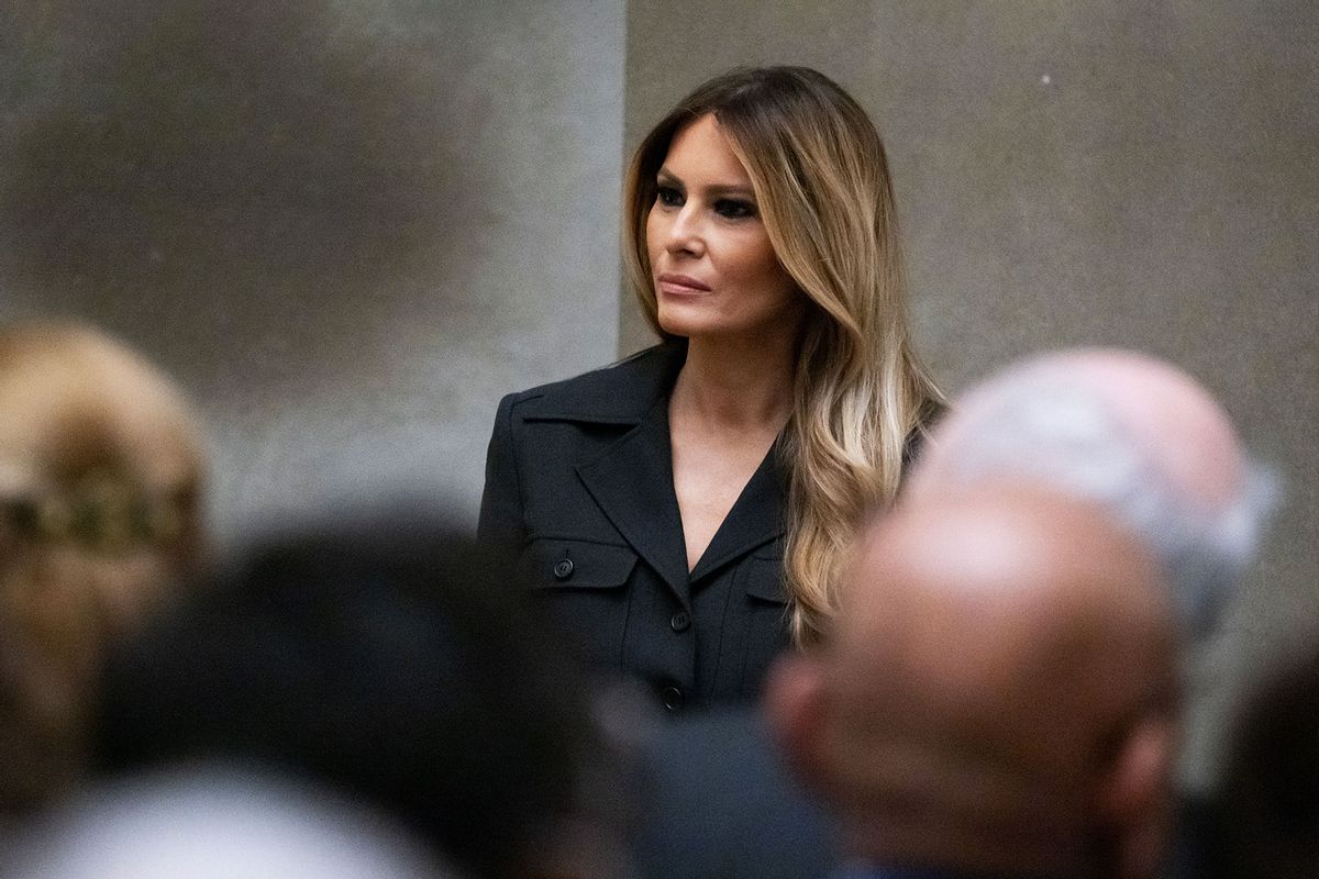 Former US First Lady Melania Trump attends a Naturalization Ceremony at the National Archives building in Washington, DC on December 15, 2023. (SAUL LOEB/AFP via Getty Images)