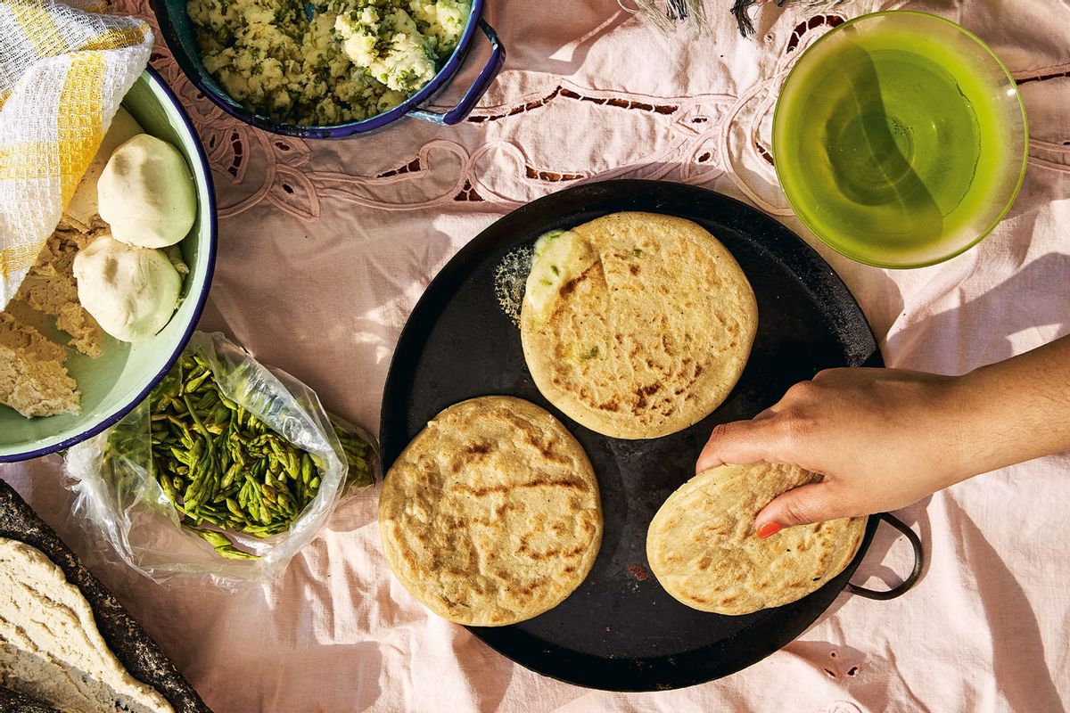 Pupusas de Queso con Loroco (Ren Fuller/Ten Speed Press)