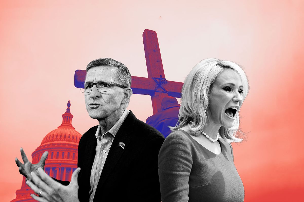 Paula White and Michael Flynn (Photo illustration by Salon/Getty Images)