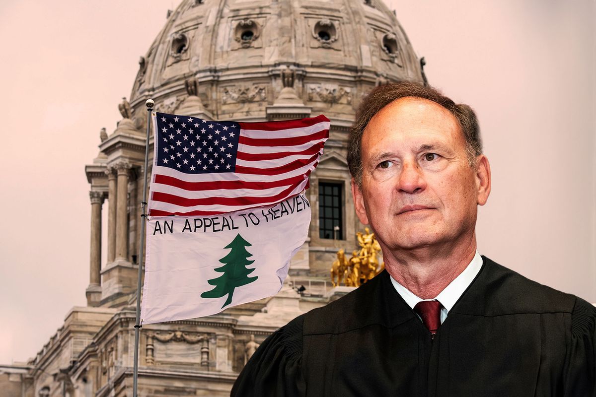 Samuel Alito | An Appeal To Heaven Flag (Photo illustration by Salon/Getty Images)