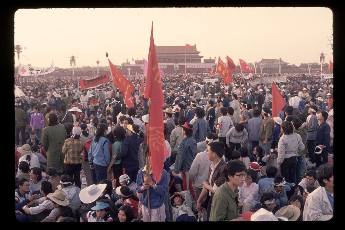 Student Protesters in Tiananmen Square, 1989 (Peter Turnley/Getty Images)