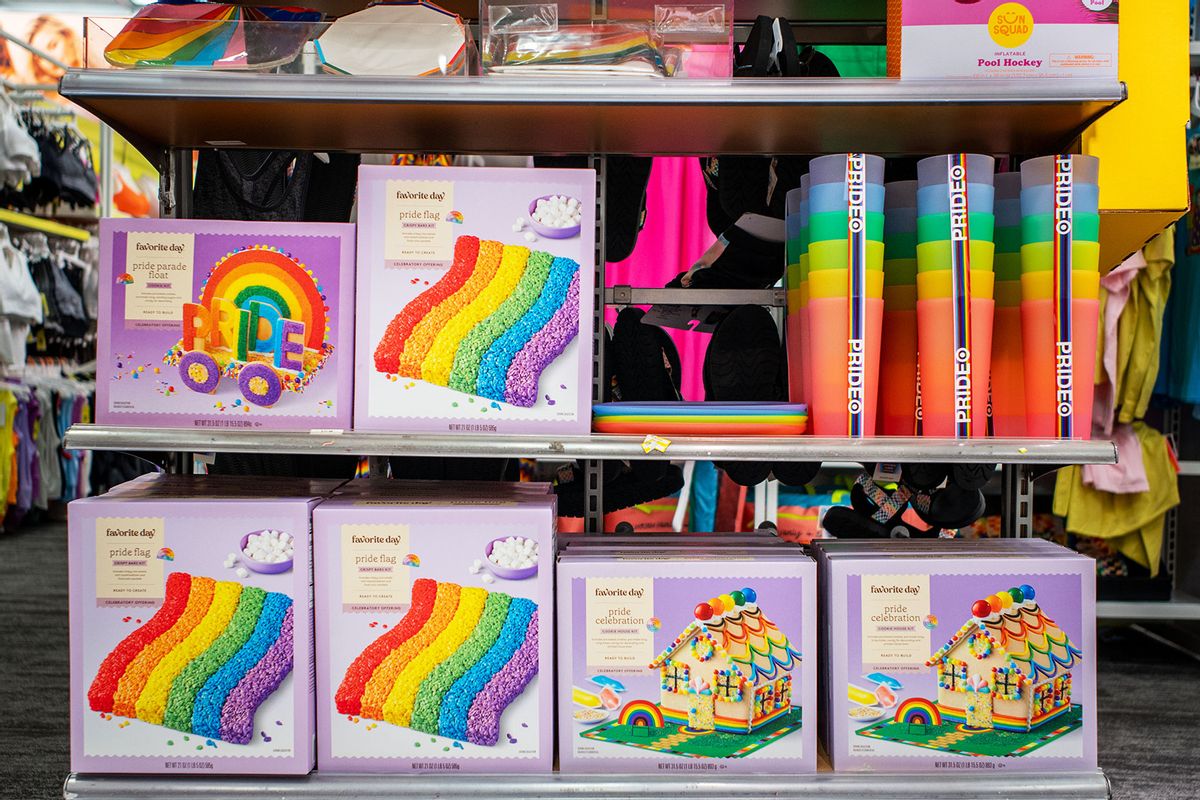 Pride Month apparel accessories are seen on display at a Target store on June 06, 2023 in Austin, Texas. (Brandon Bell/Getty Images)