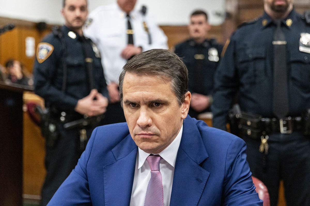 Todd Blanche, attorney for former US President Donald Trump, sits in the courtroom at Manhattan Criminal Court on May 16, 2024 in New York City. (Jeenah Moon-Pool/Getty Images)