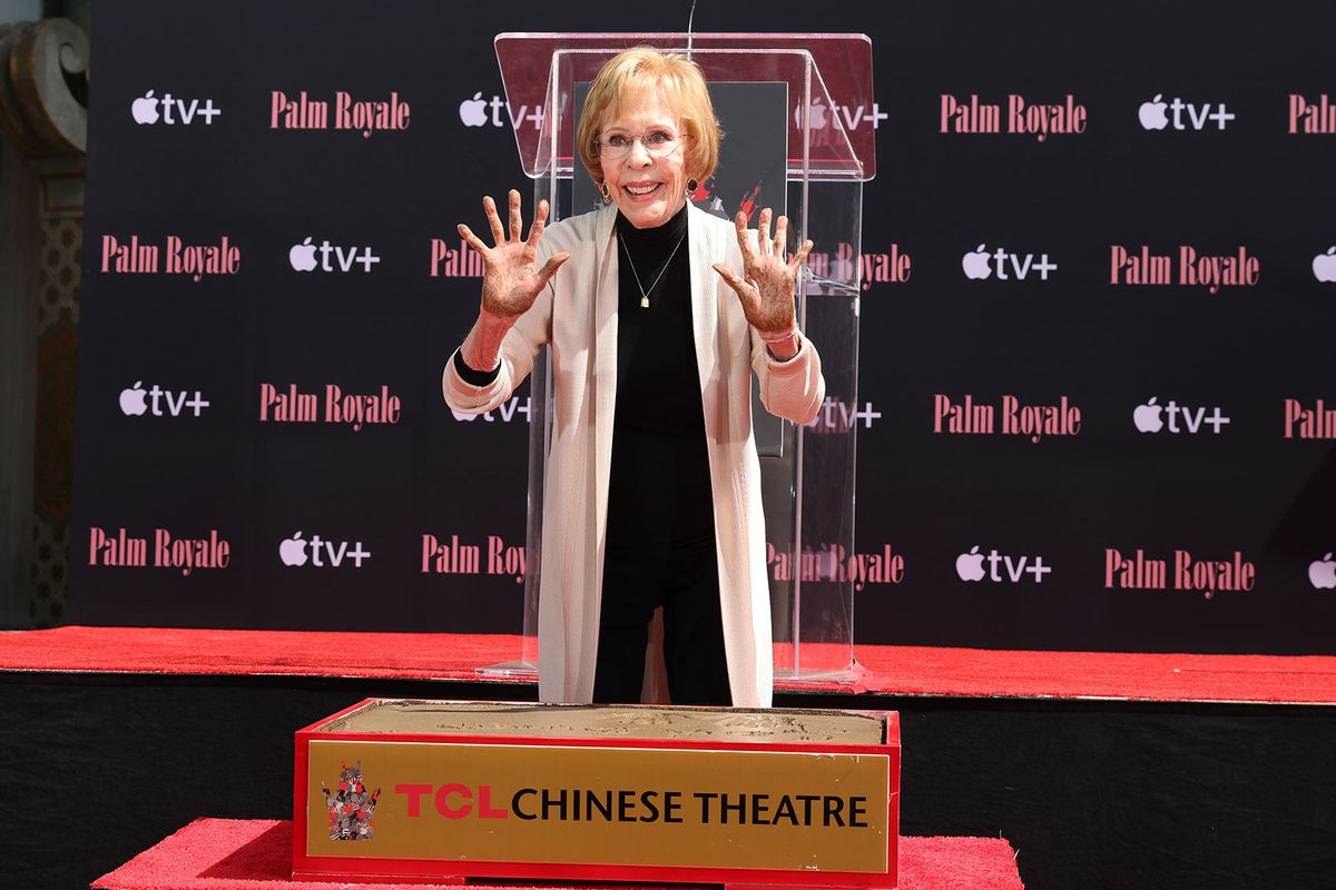 Carol Burnett seen at Carol Burnett's Hand And Footprint Ceremony at TCL Chinese Theatre on June 20, 2024 in Hollywood, California. (Eric Charbonneau/Getty Images for Apple TV+)