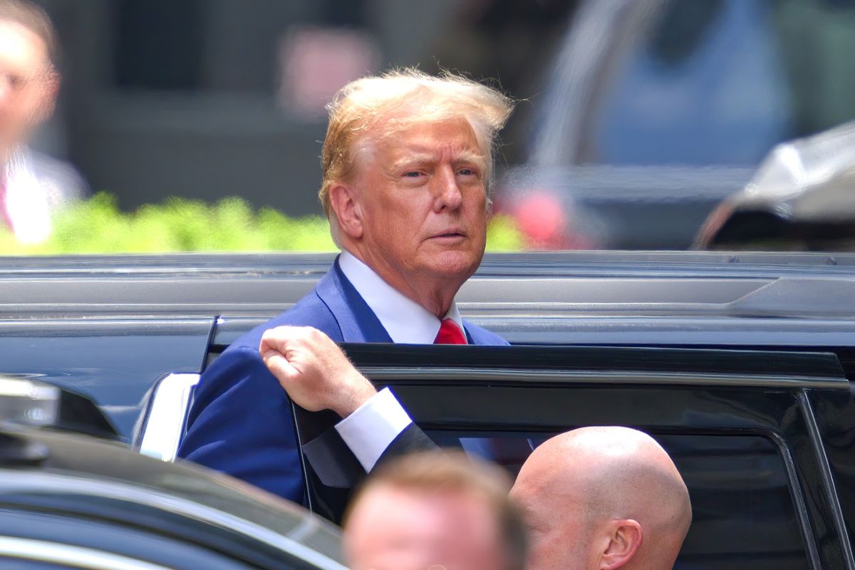 Former U.S. President Donald Trump leaves Trump Tower on May 31, 2024 in New York City. (James Devaney/GC Images)