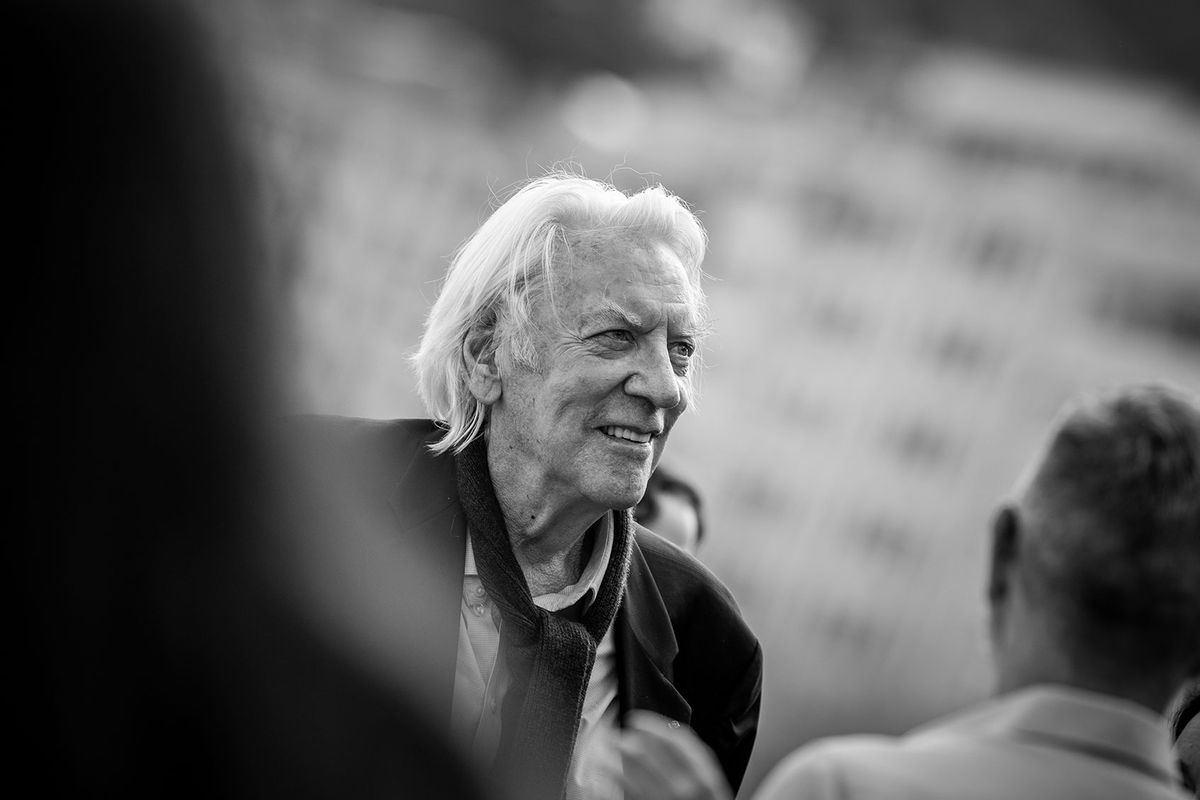 Donald Sutherland attends the Donostia Award photocall during 67th San Sebastian Film Festival on September 26 , 2019 in San Sebastian, Spain. (Manuel Romano/NurPhoto via Getty Images)