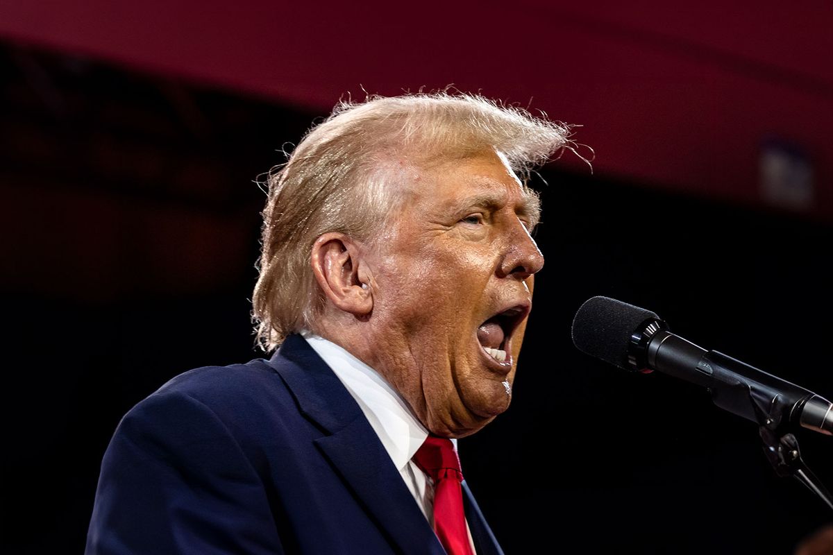 Former U.S. President Donald Trump speaks at the Faith & Freedom Coalition's Road to Majority Policy Conference at the Washington Hilton on June 22, 2024 in Washington, DC. (Samuel Corum/Getty Images)