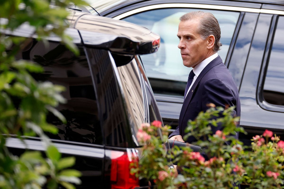 Hunter Biden, son of U.S. President Joe Biden, leaves the J. Caleb Boggs Federal Building on June 11, 2024 in Wilmington, Delaware. (Anna Moneymaker/Getty Images)