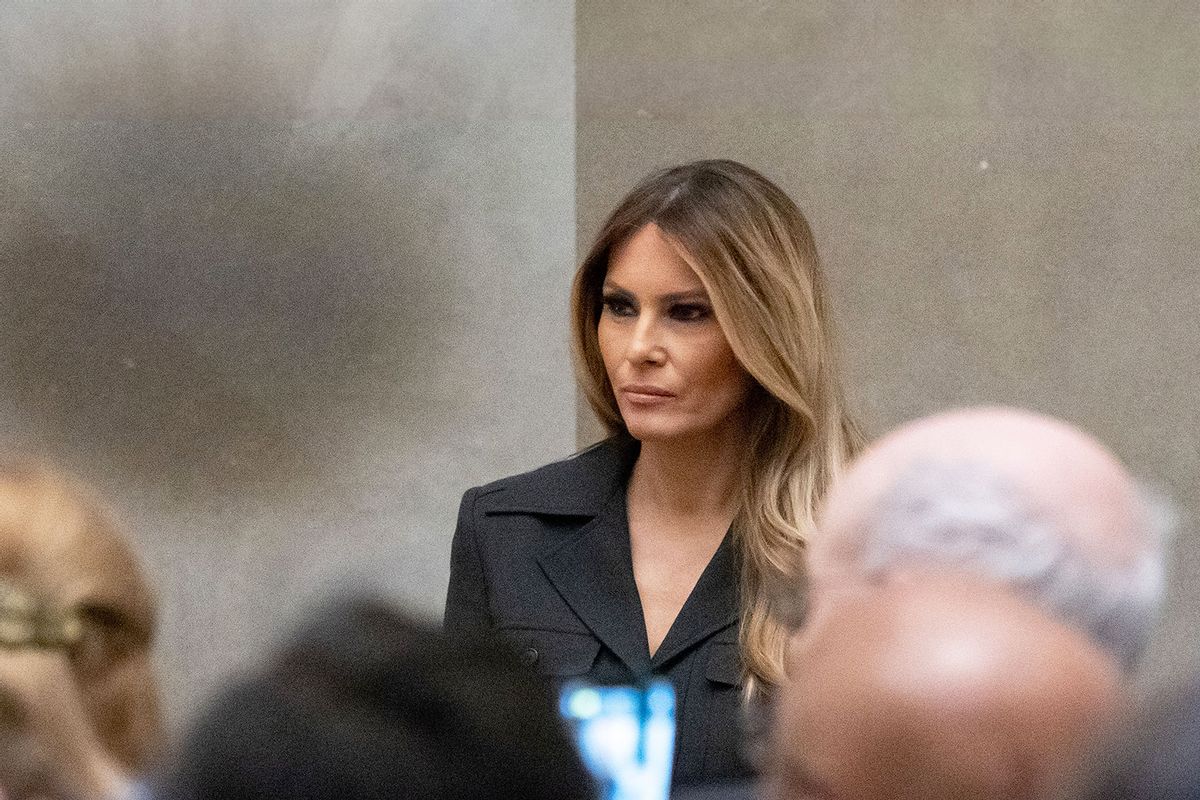 Former US First Lady Melania Trump attends a Naturalization Ceremony at the National Archives building in Washington, DC on December 15, 2023. (SAUL LOEB/AFP via Getty Images)