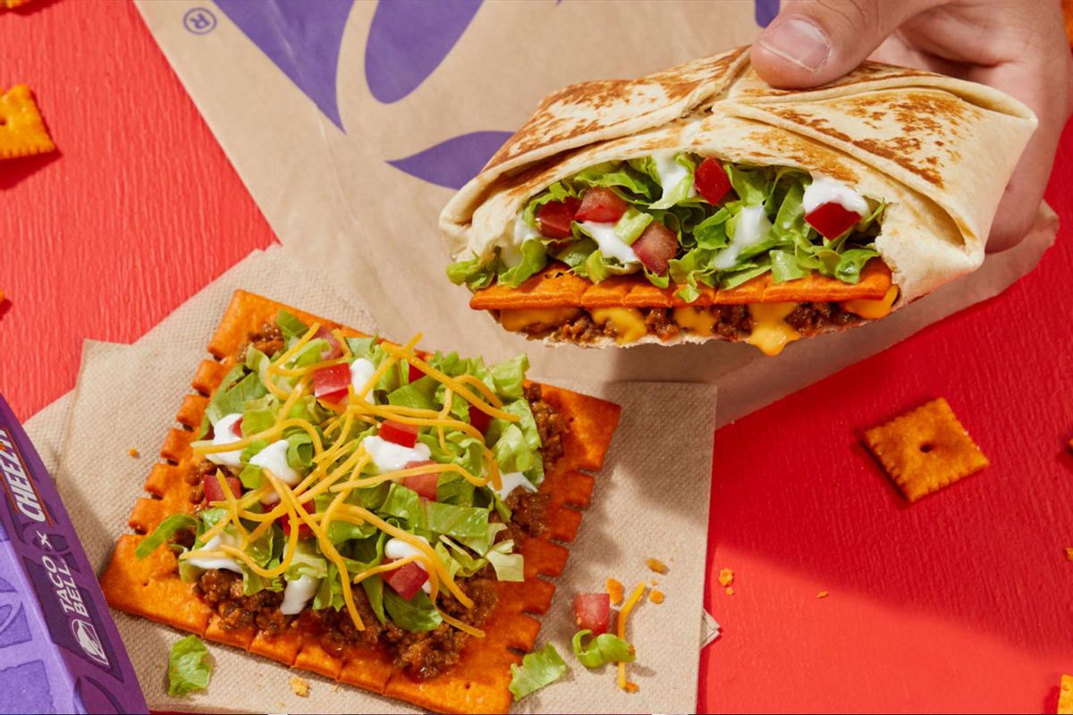 Taco Bell's Big Cheez-It Crunchwrap Supreme and the Big Cheez-It Tostada (Photo courtesy of Taco Bell)