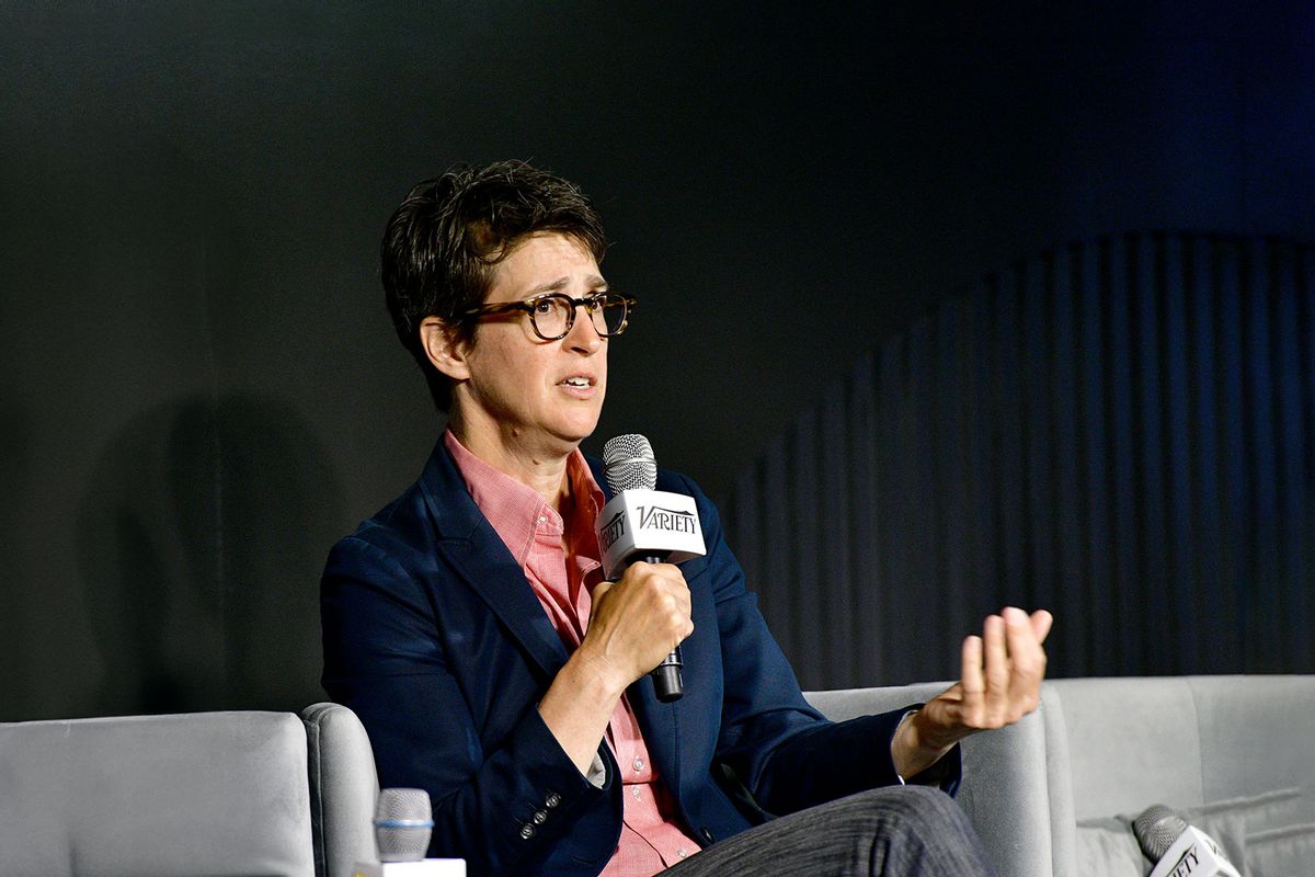 Rachel Maddow speaks onstage during the Variety & Rolling Stone Truth Seekers Summit presented by SHOWTIME at Second Floor on August 02, 2023 in New York City. (Eugene Gologursky/Variety via Getty Images)