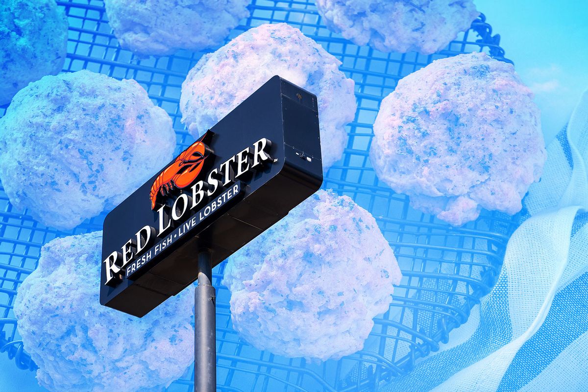 The Red Lobster logo and Red Lobster-Style Cheddar Biscuits (Photo illustration by Salon/Getty Images)