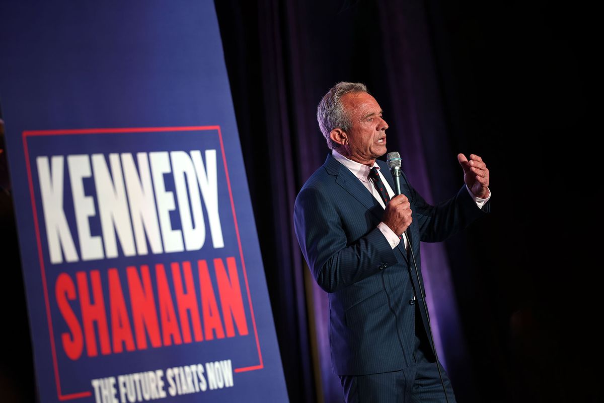 Independent presidential candidate Robert F. Kennedy Jr. speaks at the Libertarian National Convention on May 24, 2024 in Washington, DC. (Kevin Dietsch/Getty Images)