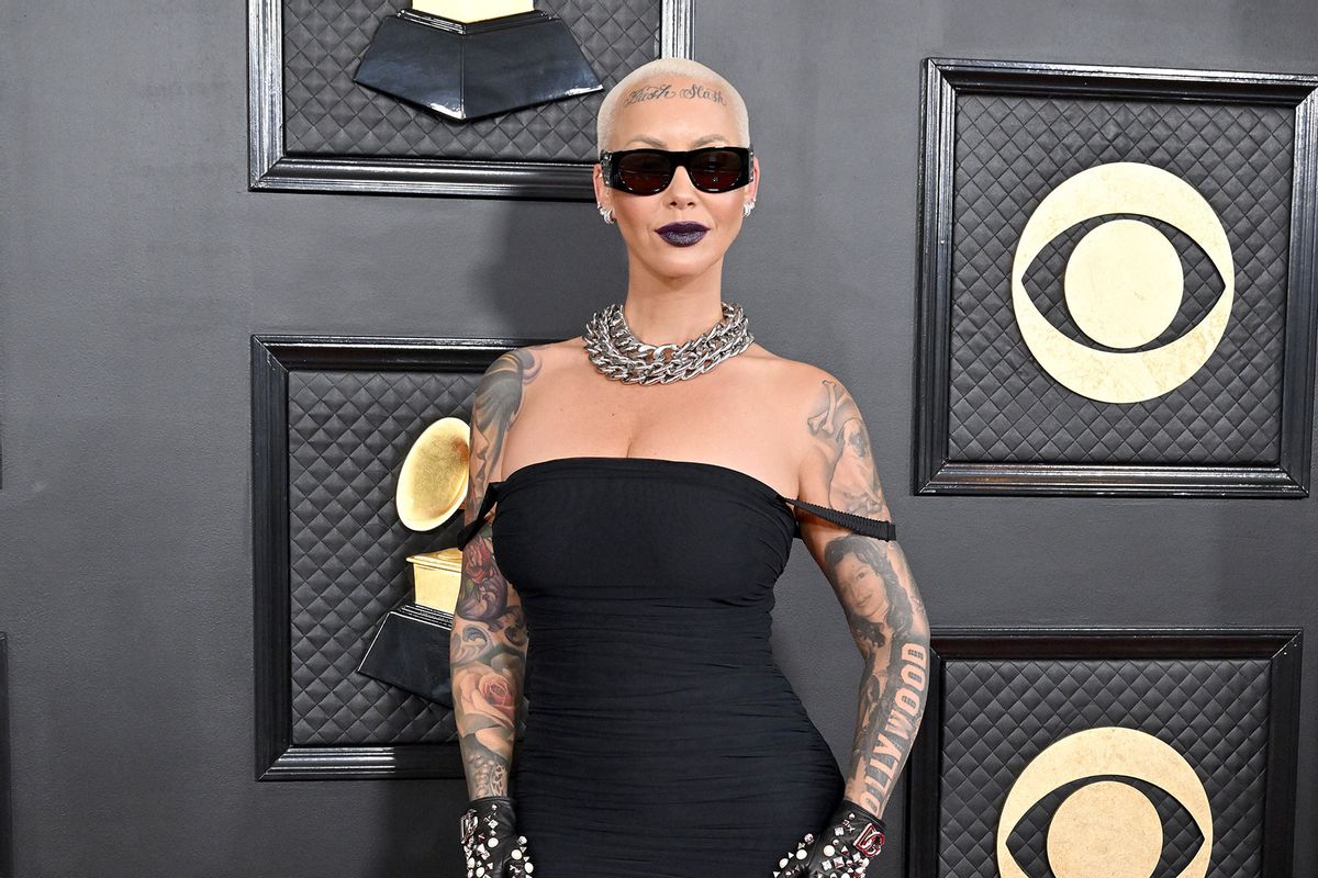 Amber Rose attends the 65th GRAMMY Awards at Crypto.com Arena on February 05, 2023 in Los Angeles, California. (Axelle/Bauer-Griffin/FilmMagic/Getty Images)