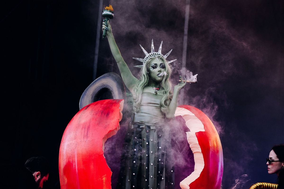 Chappell Roan at the 2024 Governors Ball held at Flushing Meadows Corona Park on June 9, 2024 in Queens, New York. (Nina Westervelt/Billboard via Getty Images)