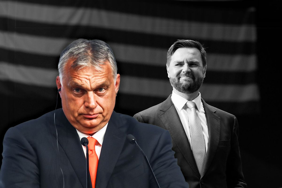 Viktor Orban and JD Vance (Photo illustration by Salon/Getty Images)