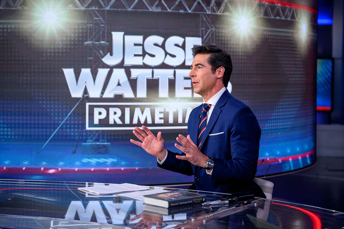 Host Jesse Watters speaks on "Jesse Watters Primetime" at FOX News Channel Studios on February 26, 2024 in New York City. (Roy Rochlin/Getty Images)